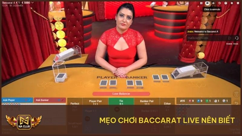 Mẹo chơi Baccarat giúp hội viên tăng cơ hội thắng 