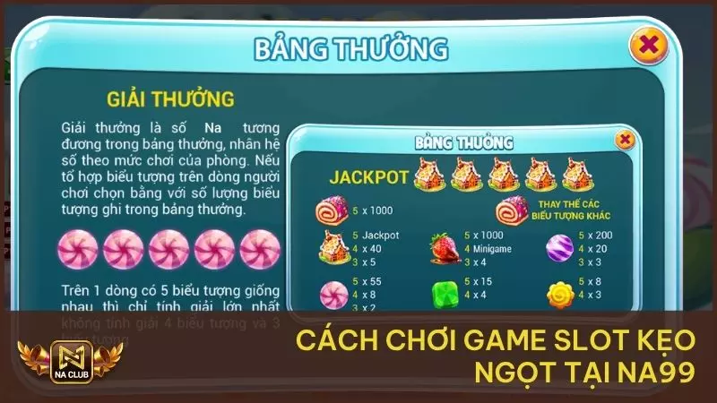 Cách chơi game slot kẹo ngọt tại NA99