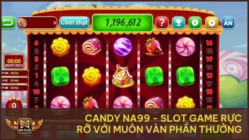 Candy NA99 – Slot Game Rực Rỡ Với Muôn Vàn Phần Thưởng